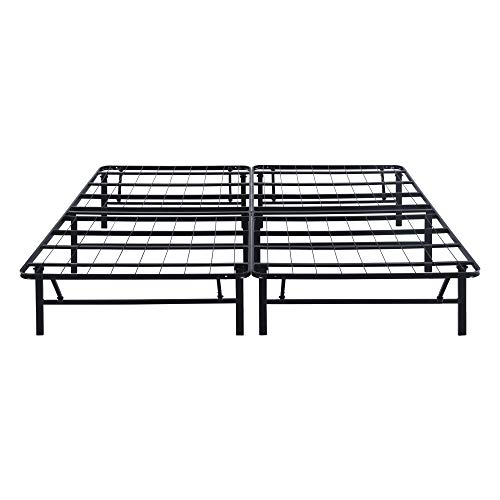 PrimaSleep 18 Inch Tall Heavy Duty Steel Slat Bed Frame/Anti-Slip Support/Easy Assembly Mattress Foundation/No Noise/No Box Spring Needed/Full/Black - Image 5