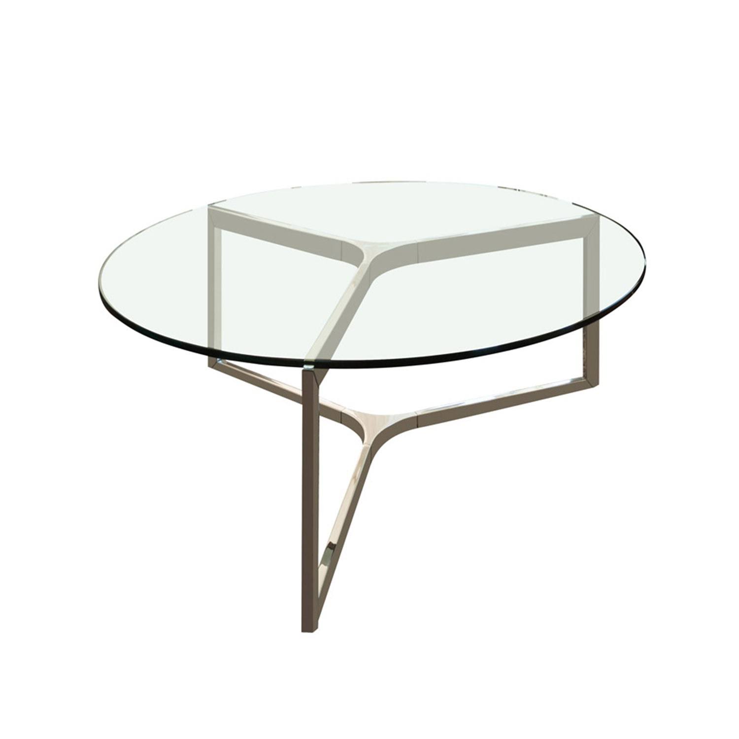 Dulles Glass 48 inch Round 3/8 inch Thick Tempered Glass Table Top, Clear - Image 5