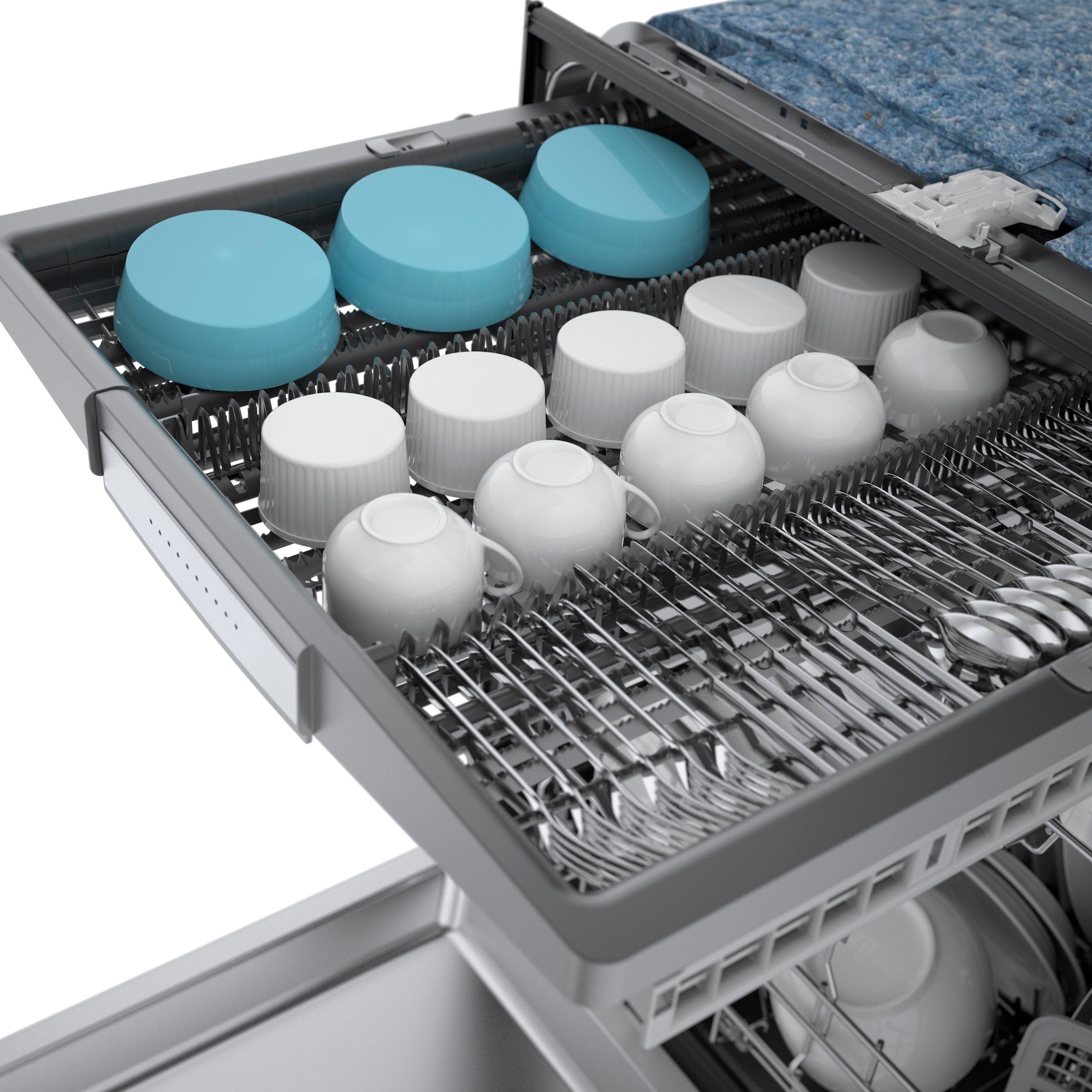 Bosch – 800 Series 24 Top Control Built-In Dishwasher with CrystalDry, Stainless Steel Tub, 3rd Rack, 42 dBa – Stainless steel - Image 12