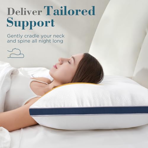 viewstar Bed Pillows King Size Set of 2, Hotel Quality, Down Alternative Big Pillow for Back, Stomach or Side Sleepers, Firm - Image 70