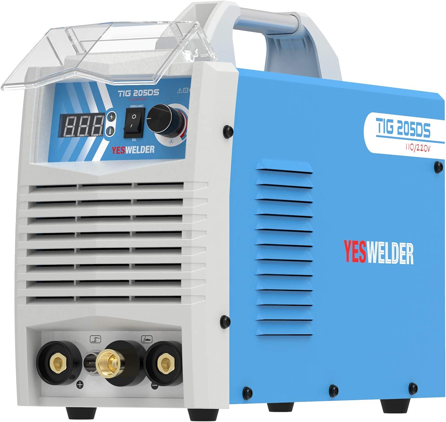 Tools AND Home Improvement YESWELDER TIG-205DS HF TIG/Stick/Arc TIG Welder,205 Amp 110 & 220V Dual Voltage TIG Welding Machine with Foot Pedal