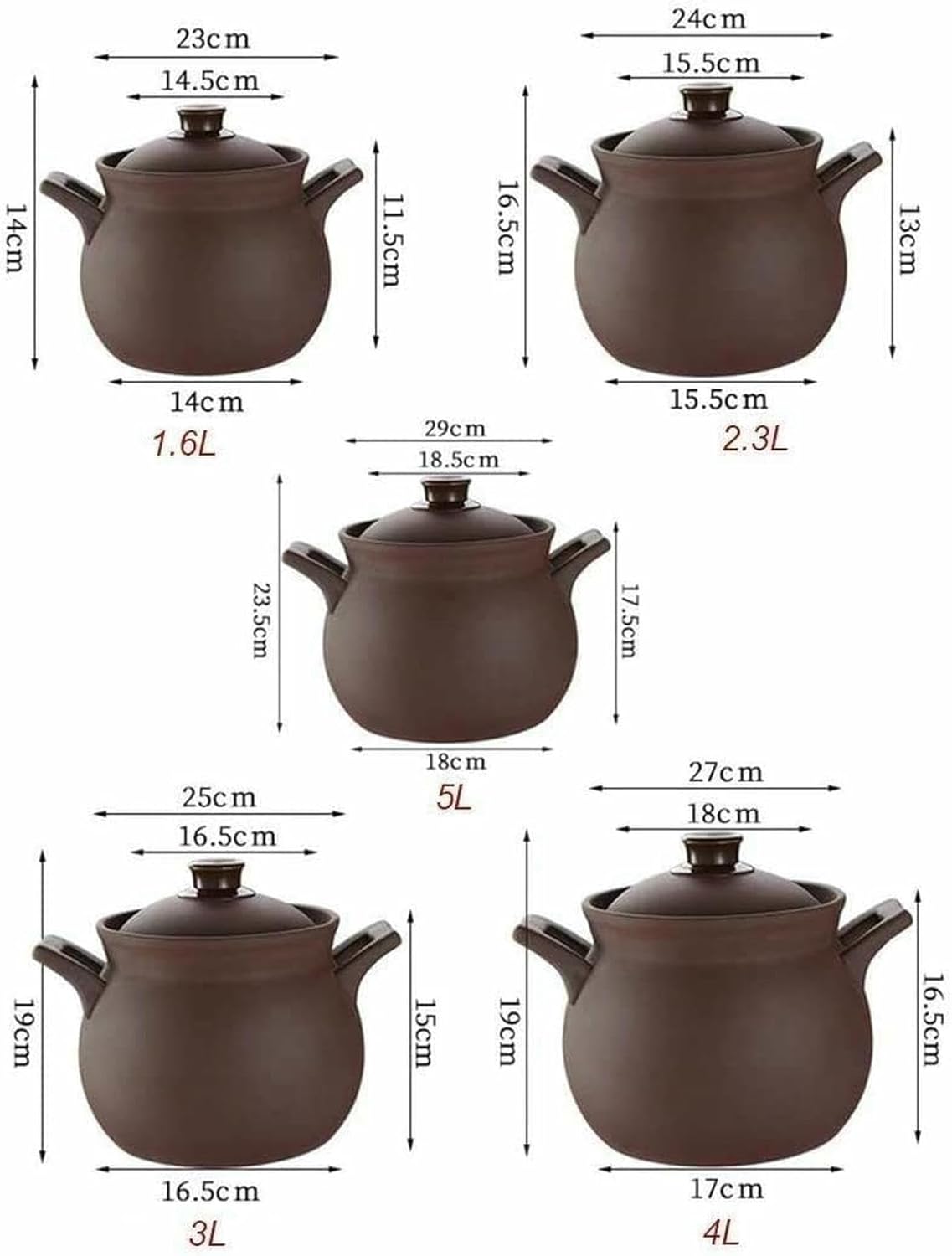 Ceramic Casserole clay pot for cooking pots claypot casserole dish dishes cazuelas de barro ceramic cookware japanese stew oven bakeware stoneware - Image 2