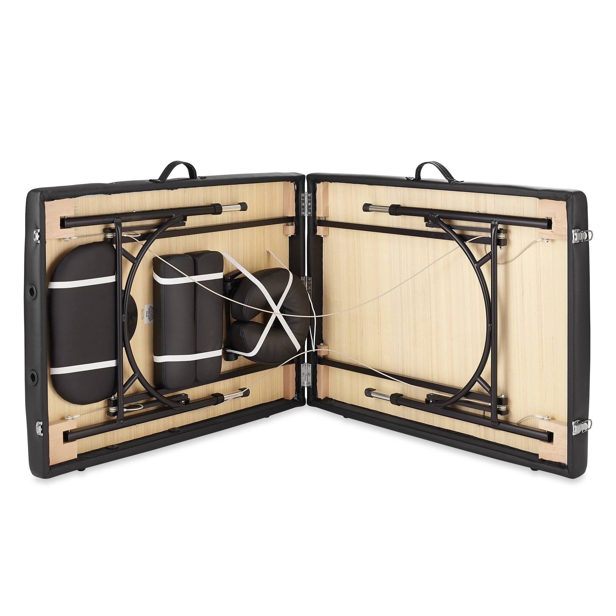 Professional Portable Bi-Fold Massage Table with Aluminum Legs - Image 3