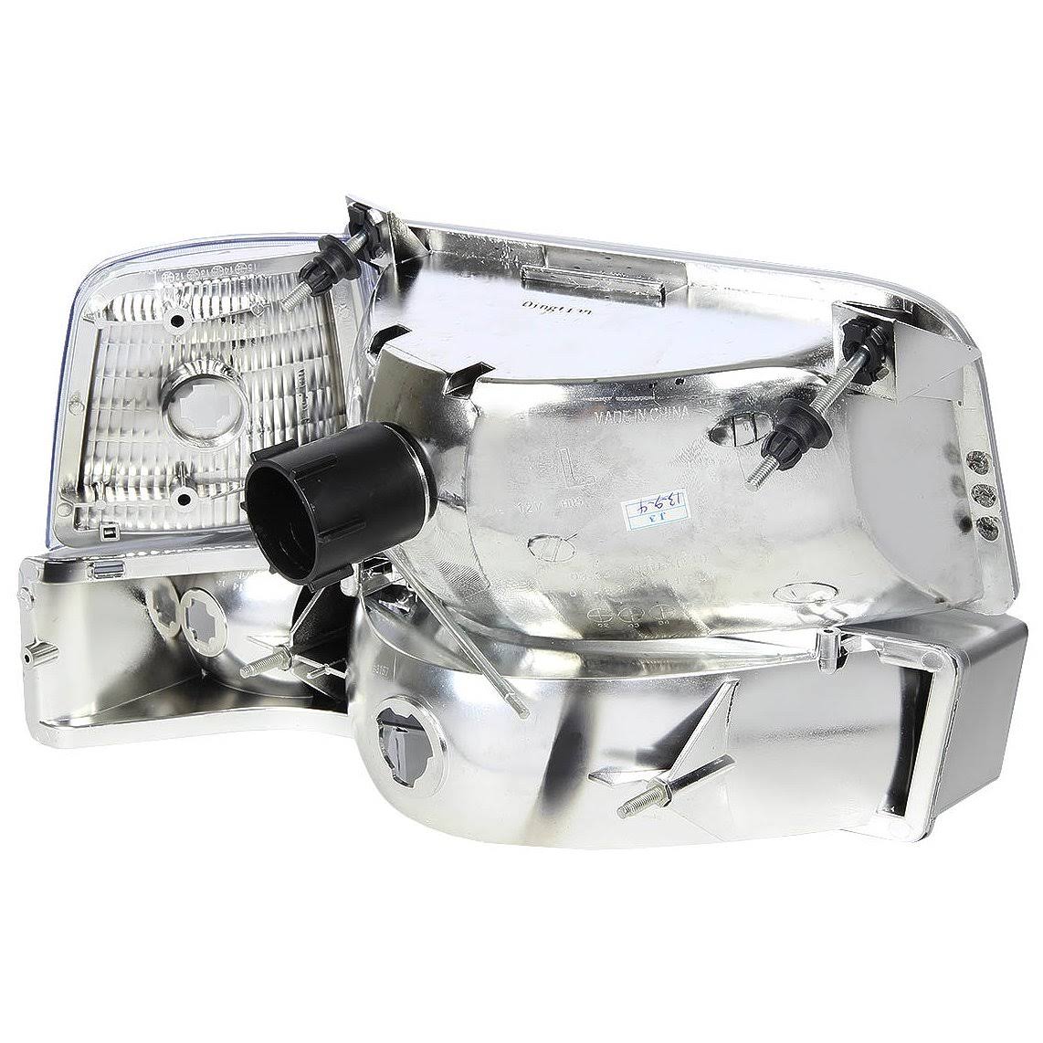 DNA Motoring for 92-96 Ford F150/F250/F350/Bronco 6pcs Headlight+Corner/Side Marker Lamps Chrome/Clear 5 Gen 93 94 95 Left+Right - Image 5