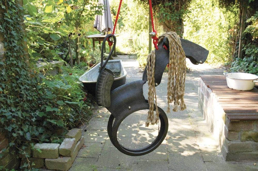 Esschert Design Horse Tire Swing with Rope Mane - Image 2