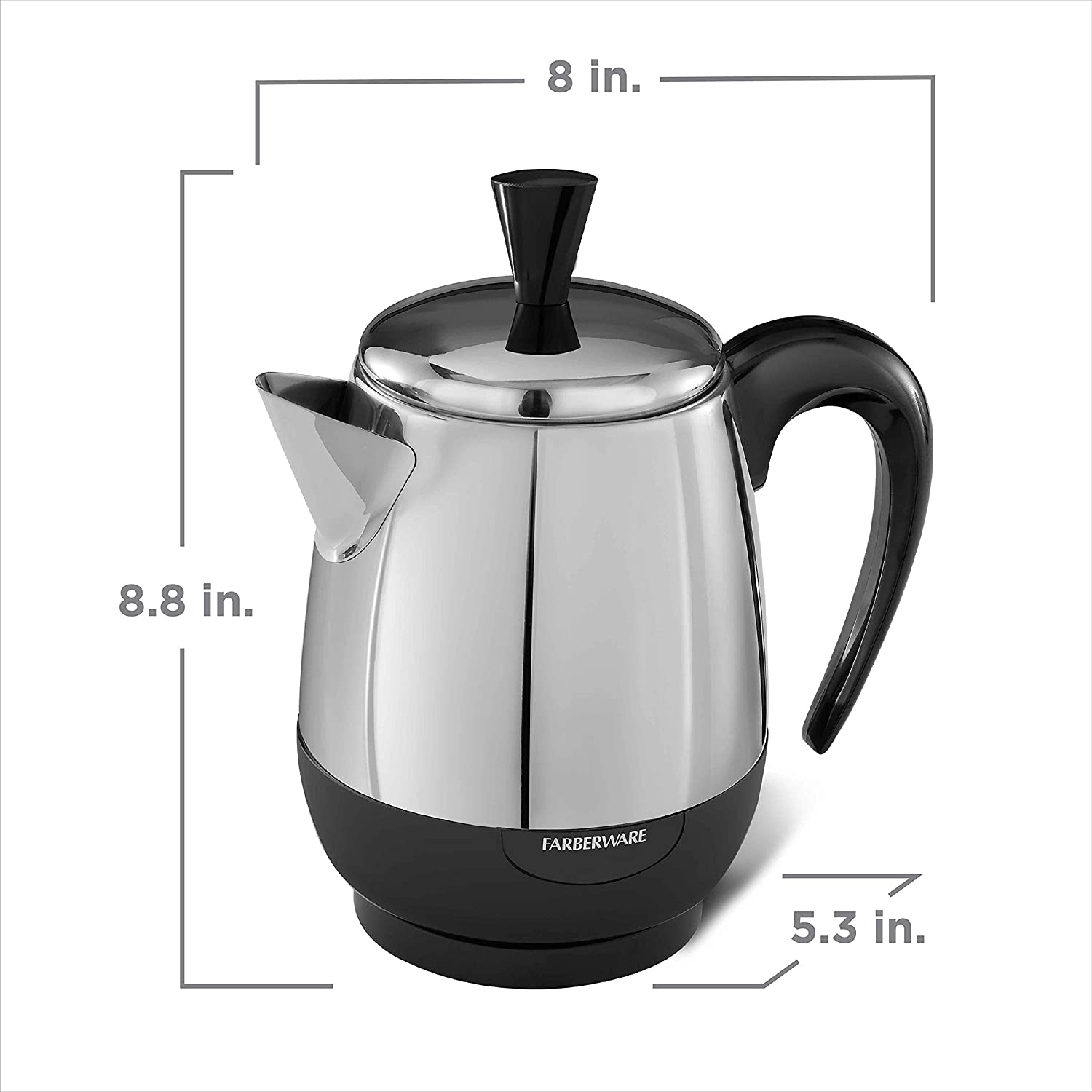 Farberware 2-4-Cup Percolator, Stainless Steel, FCP240 - Image 7