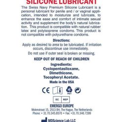 Alternative view of Swiss Navy Premium Silicone Lubricant – 32.0 fl oz
