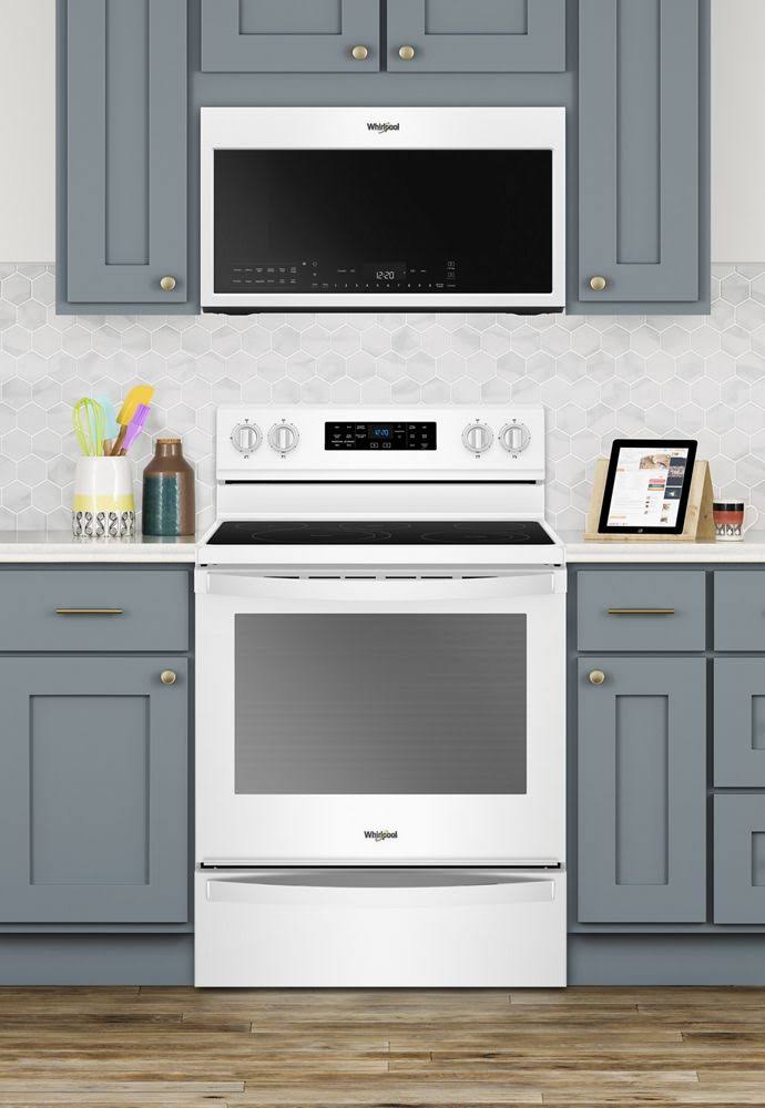 Whirlpool WMH78019HW 1100W Built-In Convection Microwave Hood Combo – 1.9 cu ft – White - Image 6