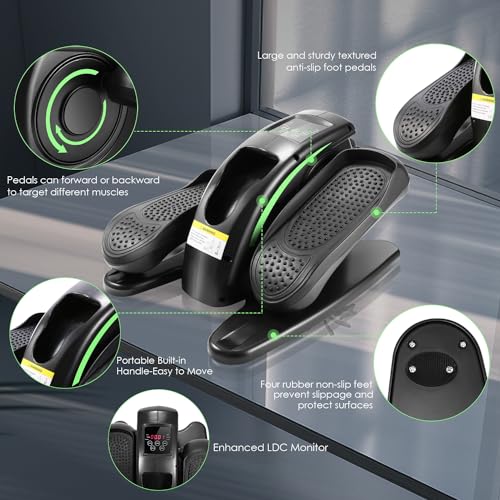 ANCHEER Under Desk Elliptical Machine – Quiet Pedal Exerciser for Seniors, Office & Home, Low-Impact Seated Leg Workout Equipment, Smart LCD Display, Remote Control - Image 18