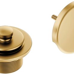 Alternative view of Moen T90331BN Push-N-Lock Tub and Shower Drain Kit with 1.5 Inch Threads, Brushed Nickel