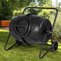 Alternative view of Costway 50 Gallon Wheeled Compost Tumbler Garden Waste Bin