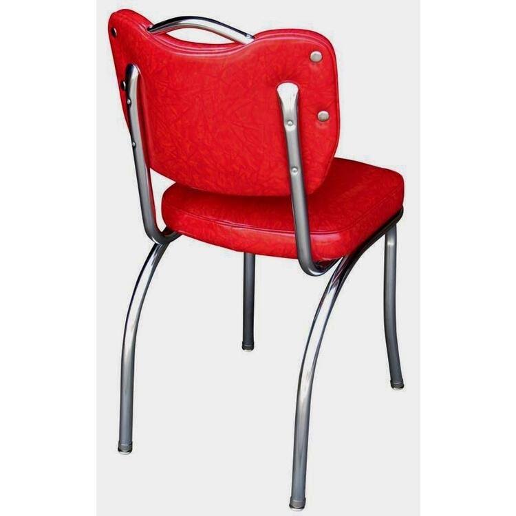 Richardson Seating Handle Back Diner Chair with 2×22 Box Seat Cracked Ice Grey - Image 2