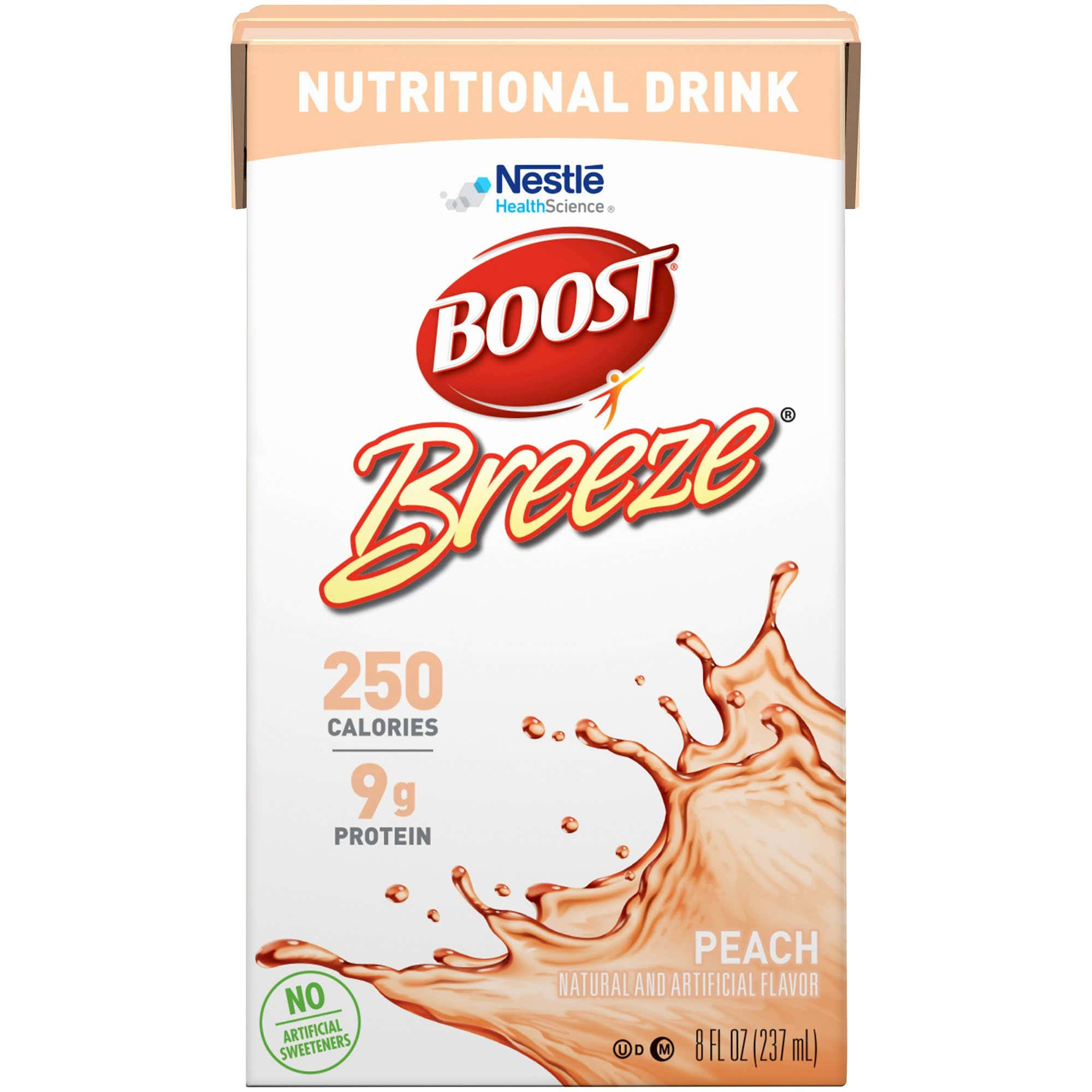Boost Breeze, Peach 8oz, Case of 27