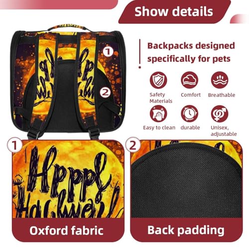 Halloween Pet Carrier Airline Approved Pet Carrier Bag Dog Carrier for Small Medium Cats Dogs Puppies Kitten - Image 92