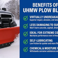 Alternative view of UHMW Snow Plow Poly Cutting Edge Industrial Strength 3/4 X Thick X 4 Wide Driveway Safe plow Blade, Poly plow Cutting Edge, Snow Blower Edge, ATV Snow plow Blade (60 Long)