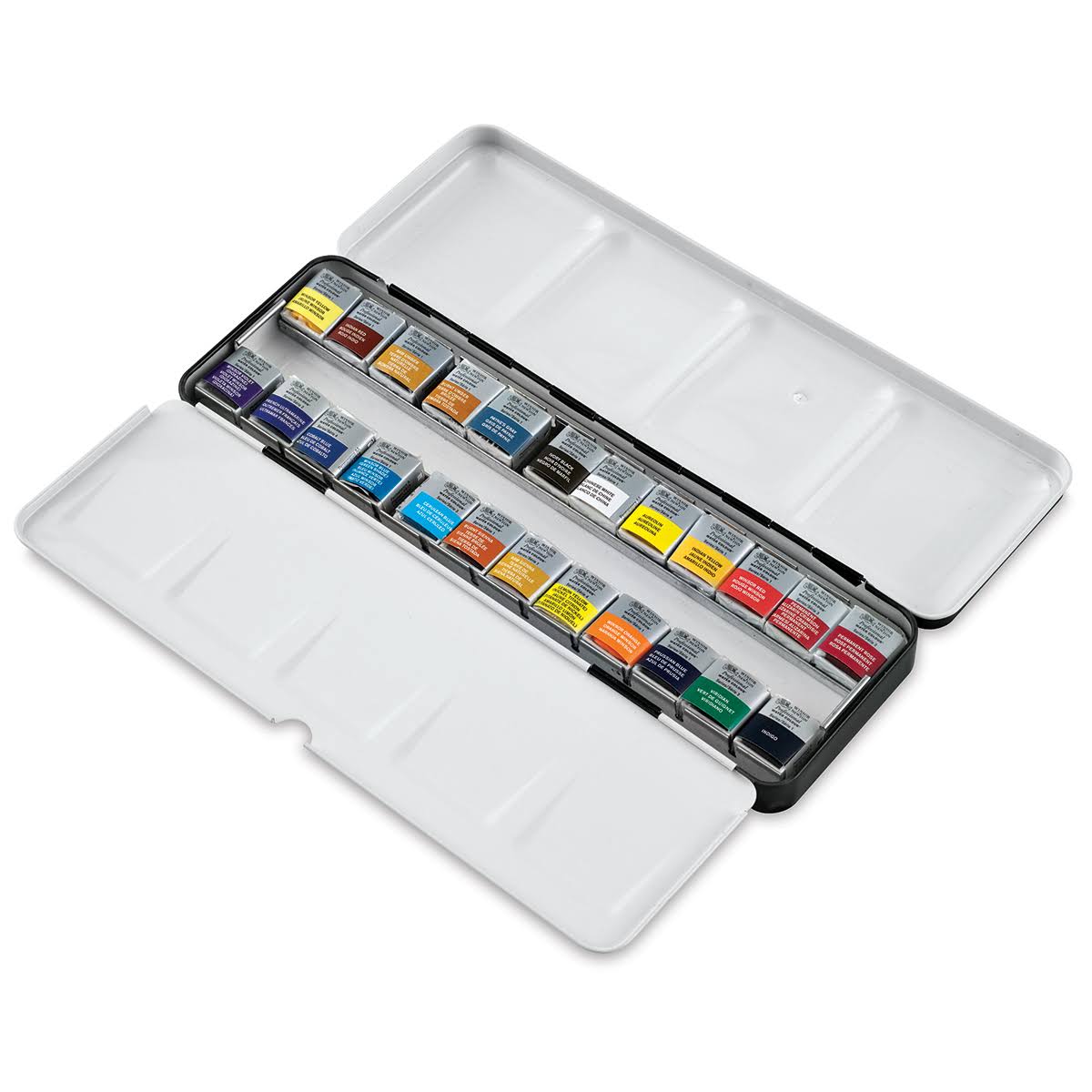 Winsor u0026 Newton : Professional Watercolour : Lightweight Metal Sketchers Box Set : 24 Half Pans