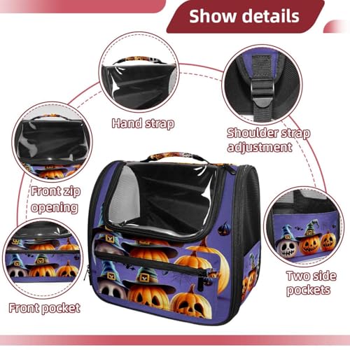 Halloween Pet Carrier Airline Approved Pet Carrier Bag Dog Carrier for Small Medium Cats Dogs Puppies Kitten - Image 110