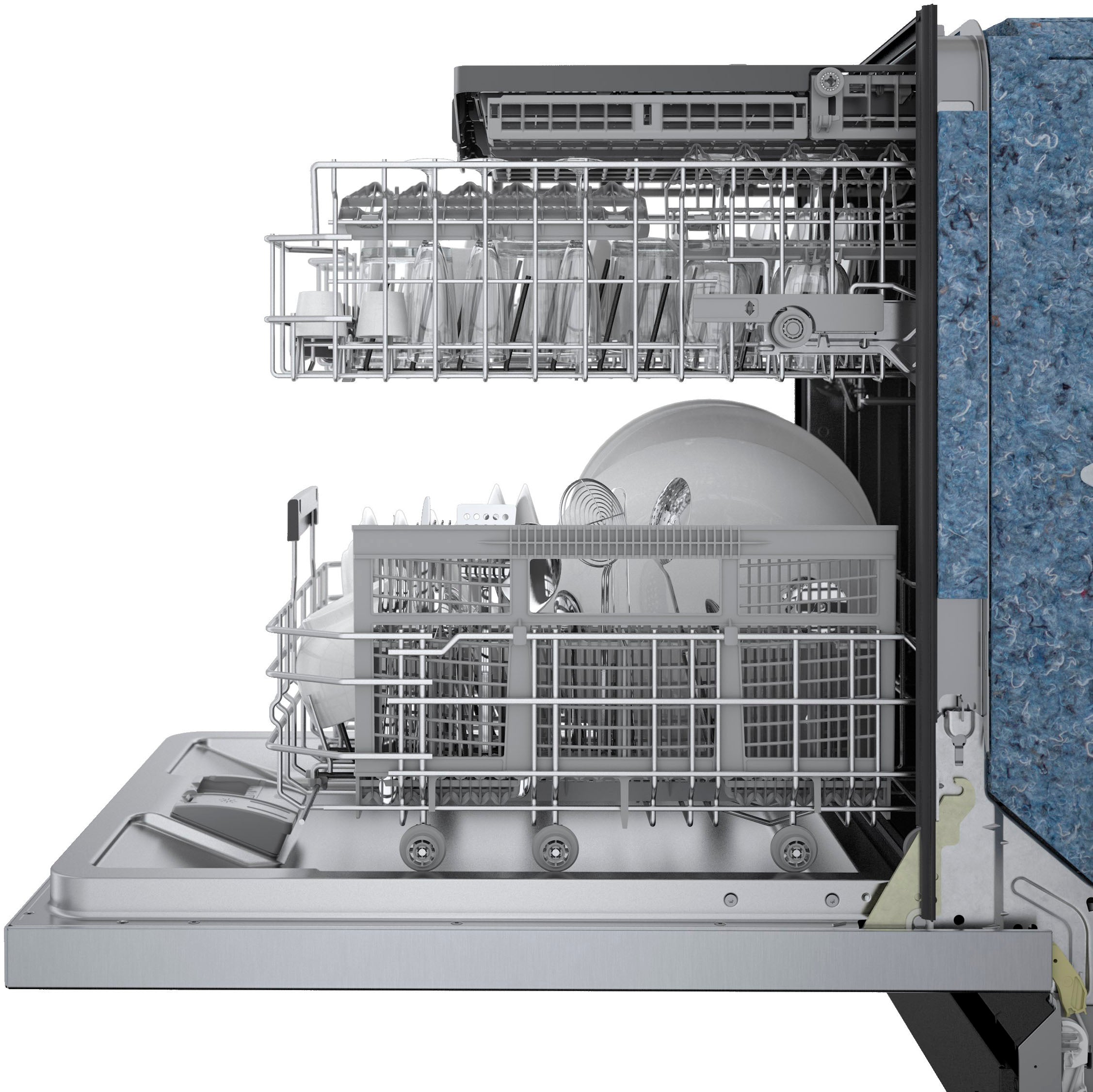 Bosch – 800 Series 24 Top Control Built-In Dishwasher with CrystalDry, Stainless Steel Tub, 3rd Rack, 42 dBa – Stainless steel - Image 17