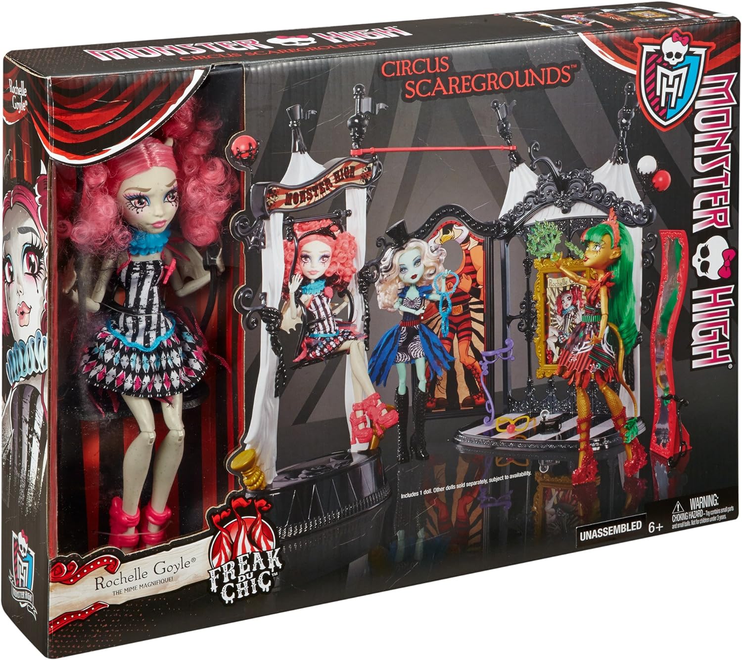 Monster High Freak du Chic Funhouse and Rochelle Goyle Doll Playset - Image 9