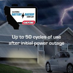Alternative view of Genie Chain Drive 750 3/4 HPc Garage Door Opener w/Battery Backup – Heavy Duty Chain Drive – Operate your garage door when the primary power is out – Wireless Keypad Included, Model 7035-TKV,BLACK