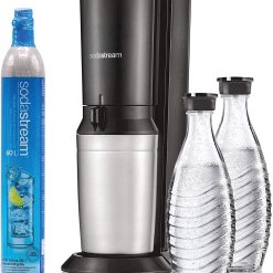 Alternative view of SodaStream Aqua Fizz Sparkling Water Machine (Black) with Co2 & Glass Carafes