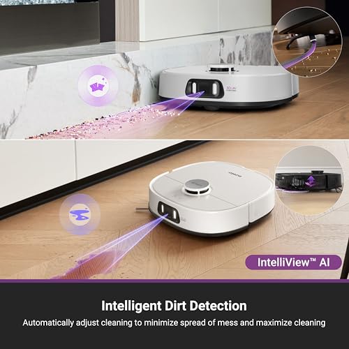 Eureka J15 Pro Ultra Robot Vacuum and Mop with Self Emptying Base, 16,200 Pa Suction, Flex-Arm Design Mop, Auto Mop Hot Water Washing & Hot Air Drying, Anti-Tangle, AI Obstacle Avoidance, Black - Image 9