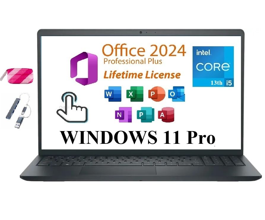 Dell Inspiron Touchscreen Laptop, 15.6 Business & Student Laptop Computer, Windows 11 Pro Laptop 32GB RAM 1TB SSD, Intel i5-1155G7 Processor, Full HD IPS Display, Numeric Keypad, HDMI, Carbon Black - Image 10