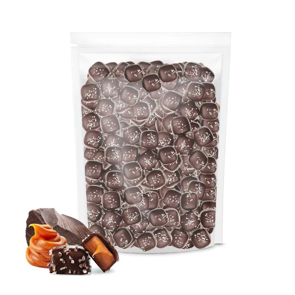Funtasty Dark Chocolate Sea Salt Caramel Squares Candy, 2-Pound Pack - Image 4