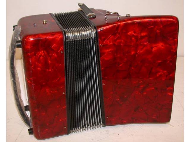 Hohner 48-BASS Accordion, Red - Image 6