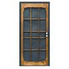 Precision Screen & Security Wood Guard Reversible Handing Security Door, Bronze