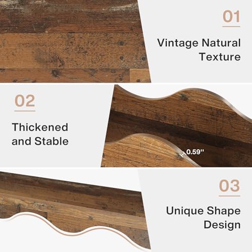 Tribesigns 63 Inches Farmhouse Console Table with Storage, Couch Table Behind Sofa, Long Entryway Sofa Station, Narrow Console Stand, Hallway Stand for Entryway Living Room, Brown - Image 27
