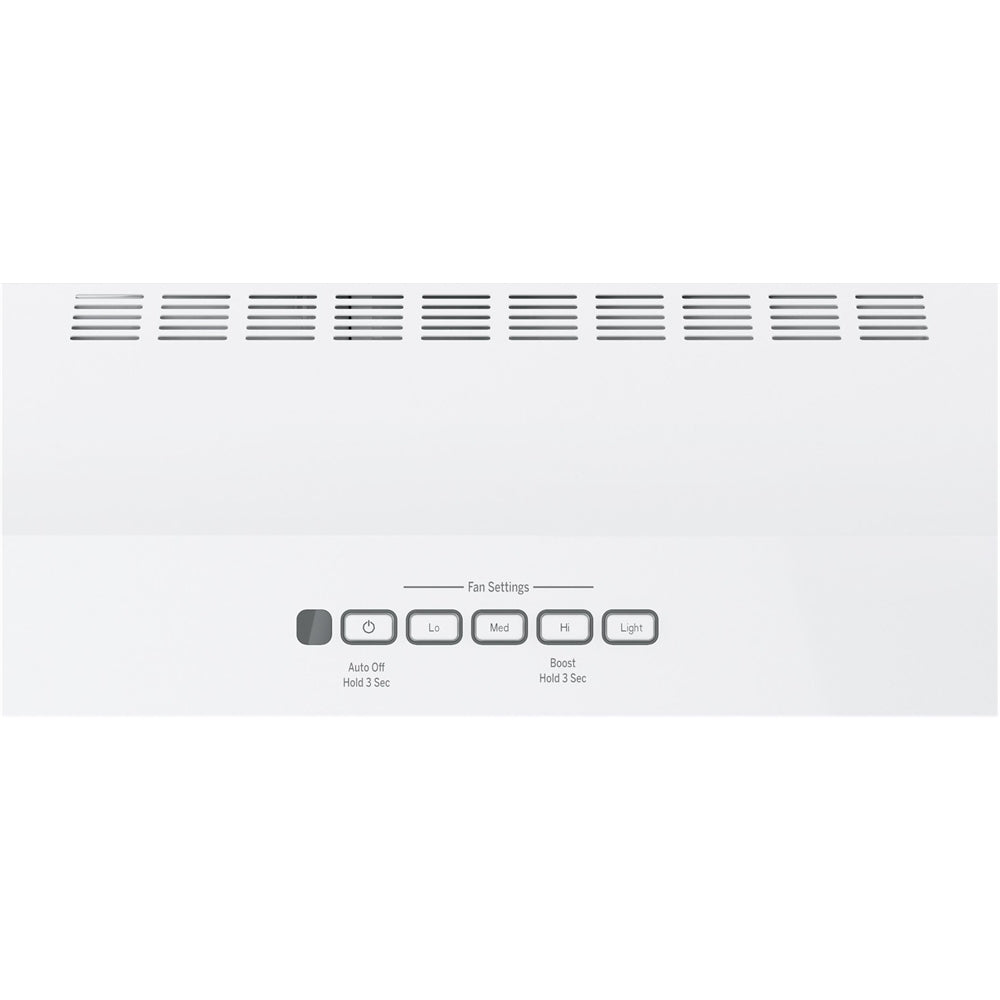 GE – 30 Convertible Range Hood – White on white