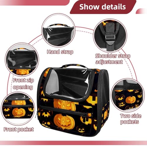 Halloween Pet Carrier Airline Approved Pet Carrier Bag Dog Carrier for Small Medium Cats Dogs Puppies Kitten - Image 106