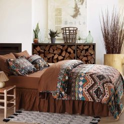 Alternative view of SexyTown Boho Comforter Set Queen Bed in A Bag 8 Piece Deep Pocket with Bed Skirt,Bohemian Tribal Southwestern Bedding Down Comforter(1 Comforter,4 Pillow Cases,Flat Sheet,Fitted Sheet,1 Bed Skirt)