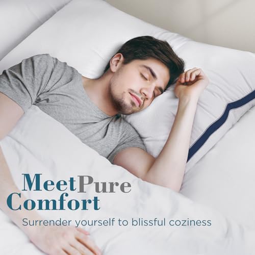 viewstar Bed Pillows King Size Set of 2, Hotel Quality, Down Alternative Big Pillow for Back, Stomach or Side Sleepers, Firm - Image 3
