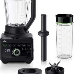 Braun JB9041BK TriForce Power Blender with Smoothie2Go, Black