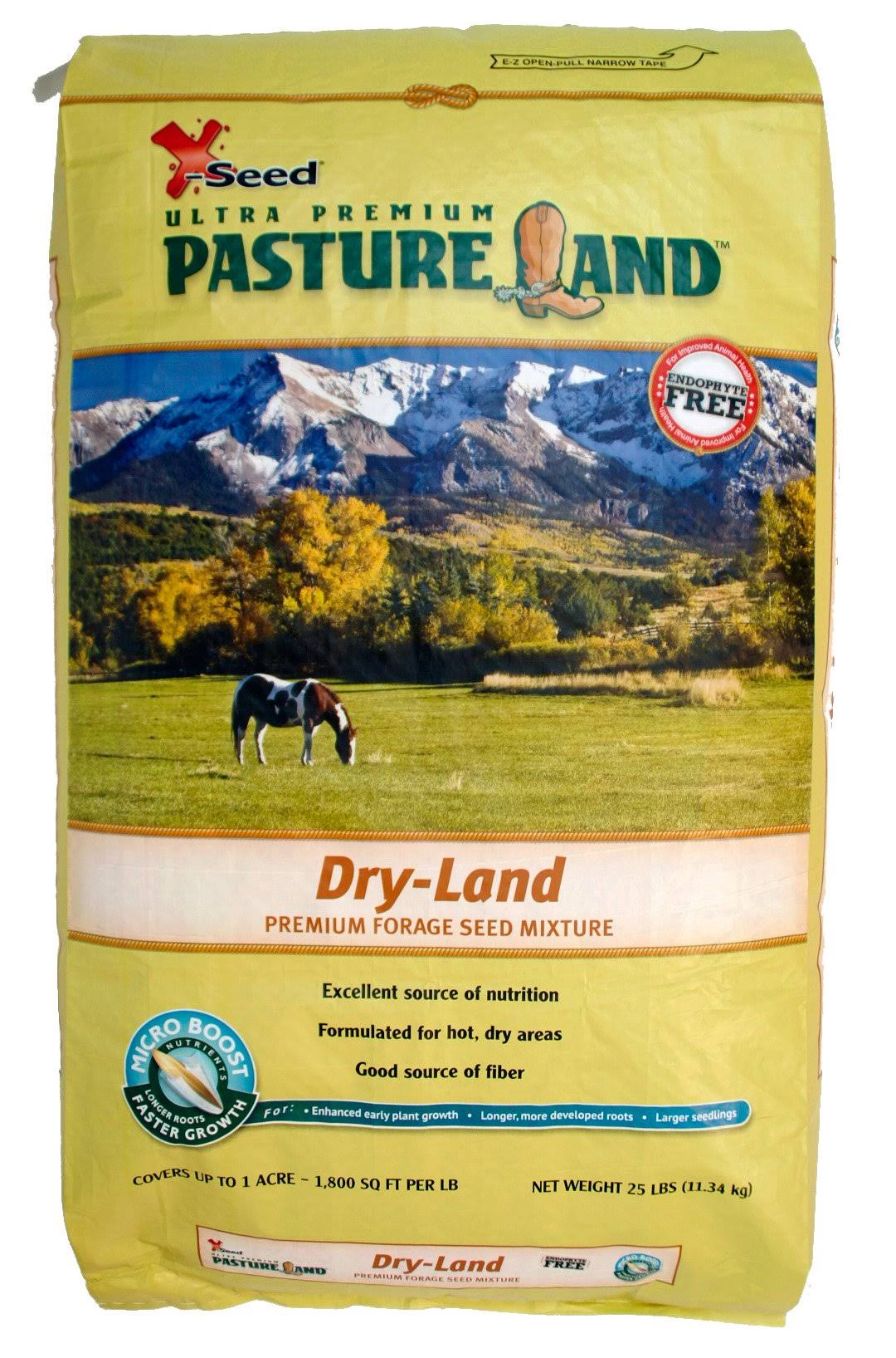 X-Seed Pasture Land Dry-Land Mixture with Micro-Boost Seed 25-Pound