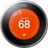 Google – Nest Learning Smart Thermostat – 3rd Generation – Stainless Steel T3007ES