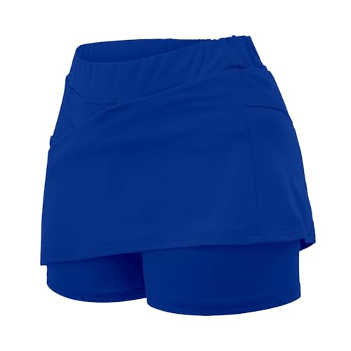 Womens Golf Skirt High Waisted Tennis Skorts for Women with Pockets Skirt with Shorts Tummy Control Plus Size Skort - Image 5