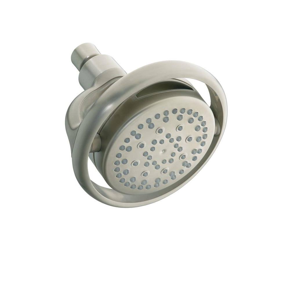 Kohler K-15996 Flipside 2.5 GPM Multifunction Wall-Mount Showerhead Vibrant Brushed Nickel - Image 2
