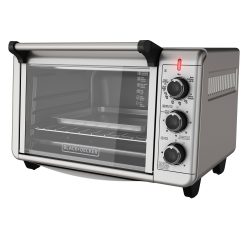 Black+decker TO3210SSD 6-Slice Convection Countertop Toaster Oven Silver