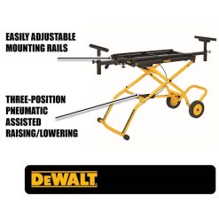 Alternative view of DEWALT 32-1/2 in. x 60 in. Rolling Miter Saw Stand with 300 lbs. Capacity DWX726