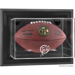 Miami Dolphins Framed Wall Mounted Logo Football Display Case