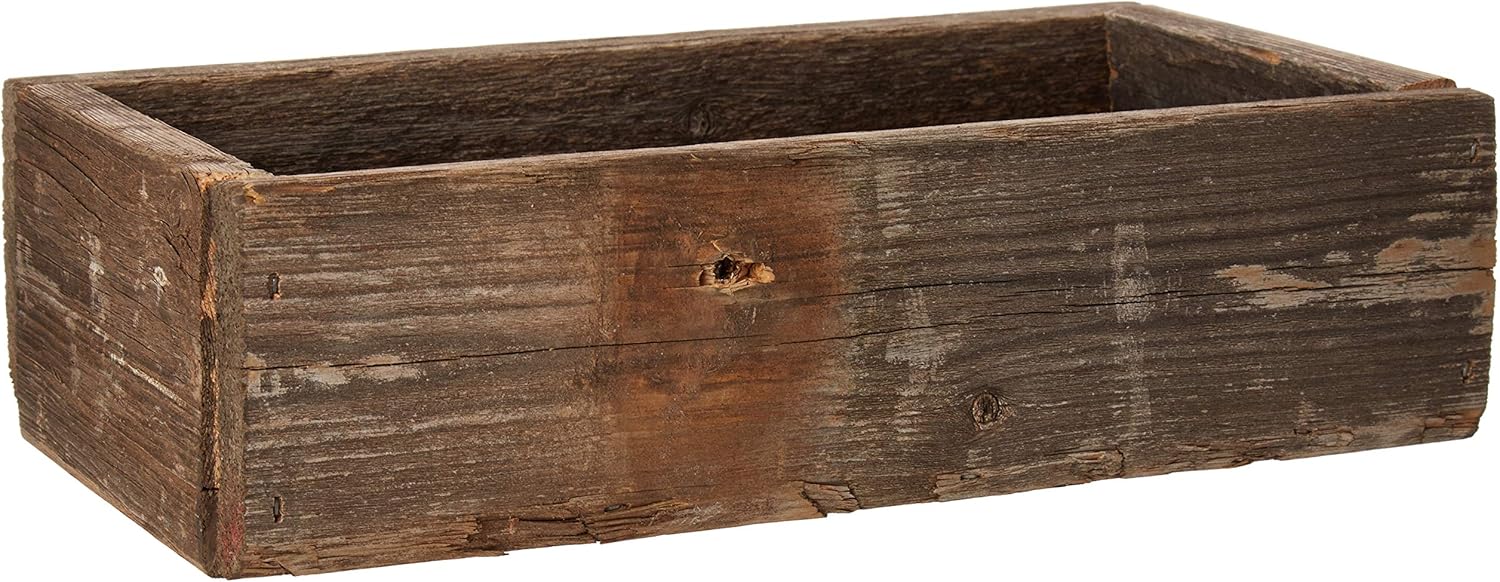 Barnwood Decor Of OKC| Old Farmhouse Barnwood Decorative Rustic Display Box made from 100% Authentic Reclaimed Wood Pack of 2 - Image 2