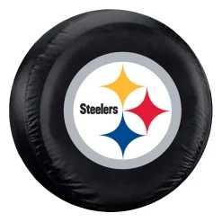 Pittsburgh Steelers Black Logo Tire Cover – Standard Size