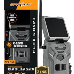Alternative view of SPYPOINT Flex-S-Dark Solar Cellular Trail Camera ?C Built-in Solar Panel, 40MP Photos, 1080p Videos + Sound, No-Glow Game Camera, Night Vision, Motion Activated Trail Cam