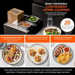 Alternative view of Tovala Gen 2 Smart Steam Large Countertop WiFi Oven | 5 Mode Programmable Oven and Smartphone Controlled | Toast, Steam, Bake, Broil and Reheat | Black & Stainless Steel Convection and Toaster Oven