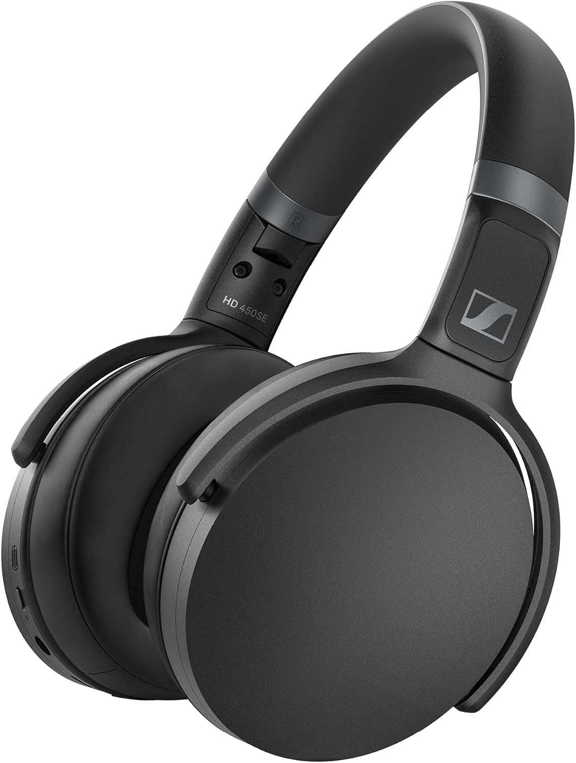 SENNHEISER HD 450BT Bluetooth 5.0 Wireless Headphone with Active Noise Cancellation – 30-Hour Battery Life, USB-C Fast Charging, Virtual Assistant Button, Foldable – Black - Image 3