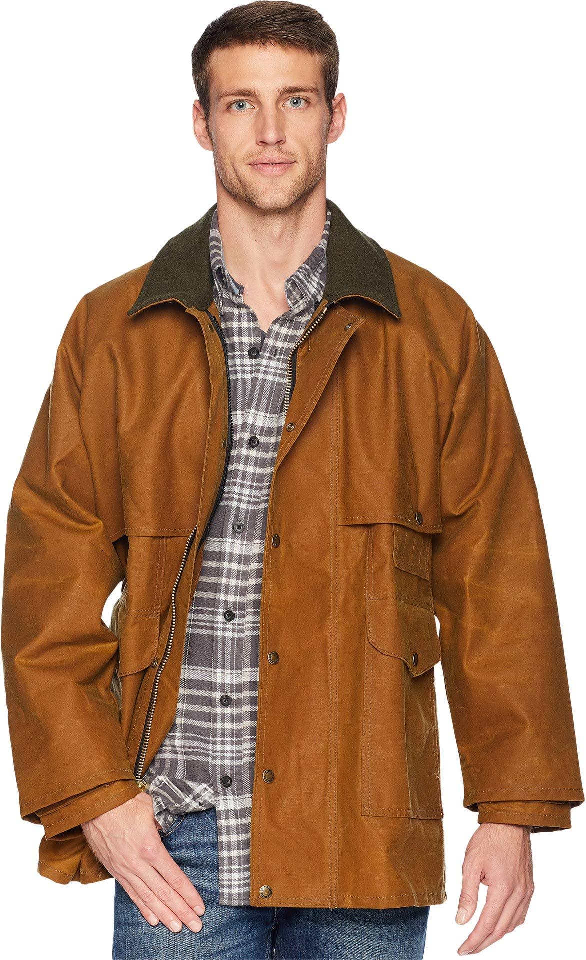 Filson 10001 Tin Cloth Packer Coat – Tan (Small) - Image 2