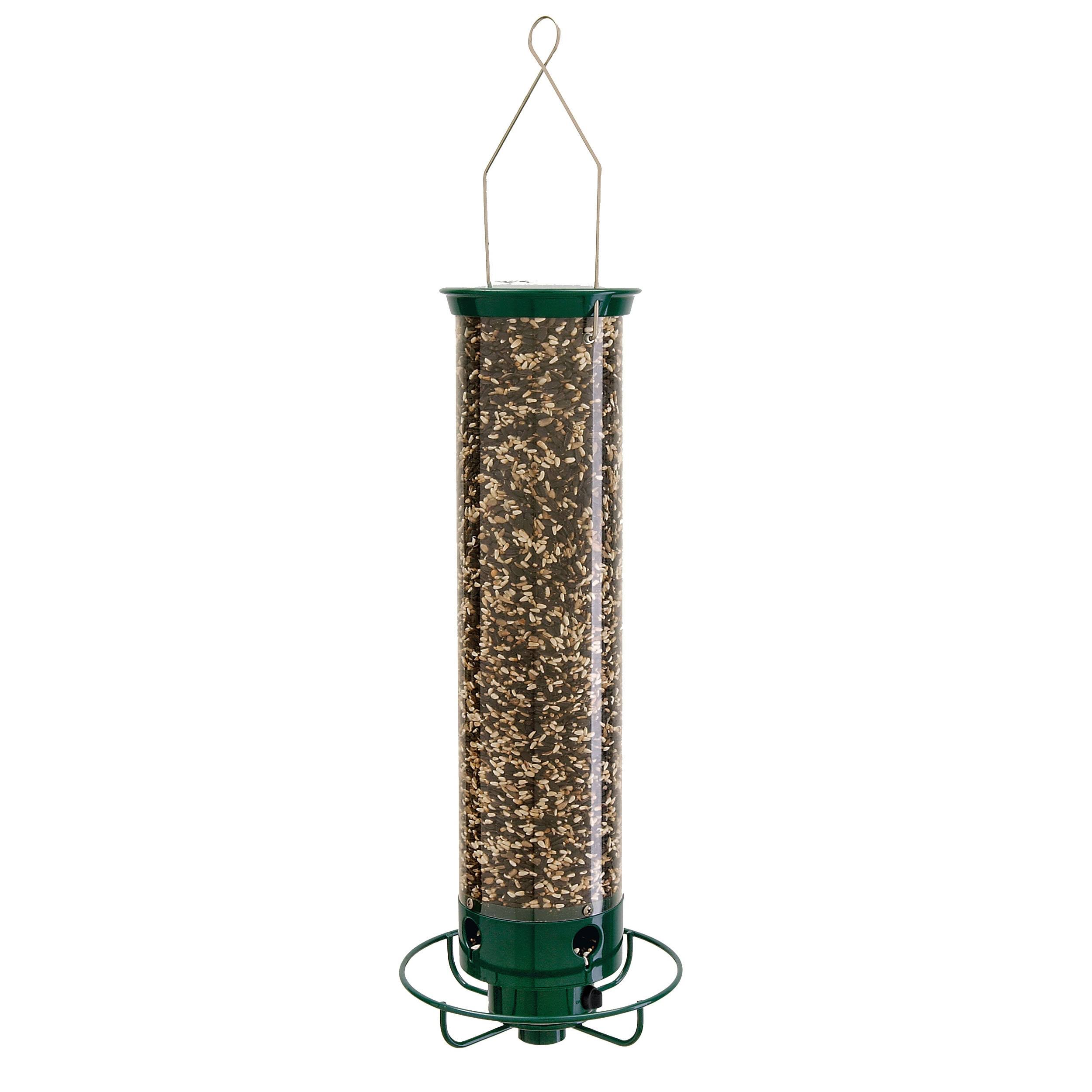 Droll Yankees Flipper Tube Bird Feeder, Green